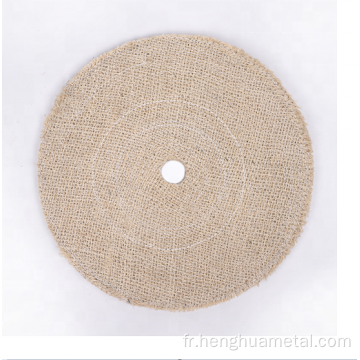 Roue de polissage de polissage de sisal blanc